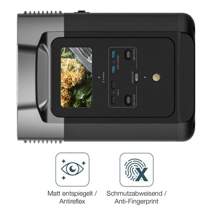 2x 9H Schutzfolie matt für EF Ecoflow Delta 2 Panzerfolie