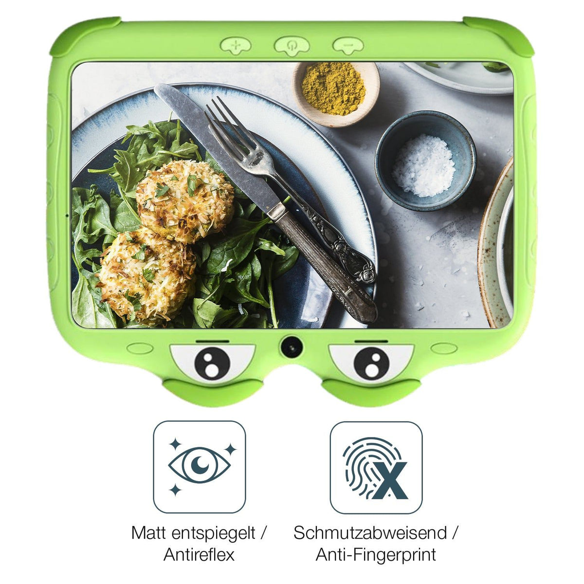 2x 9H Schutzfolie matt für Ascrecem Y8 Kids Tablet 2. Gen Panzerfolie