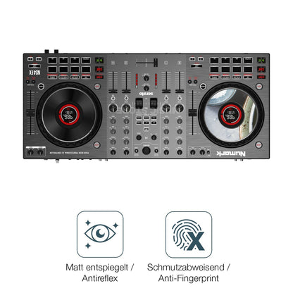 2x 9H Schutzfolie matt für Numark NS4FX Jog Panzerfolie