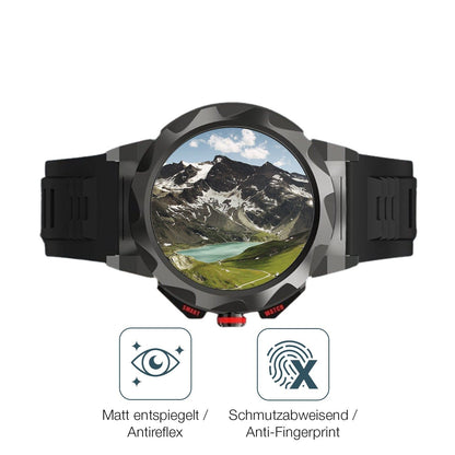 2x 9H Schutzfolie matt für Loyewaier 2 Zoll Smartwatch Panzerfolie