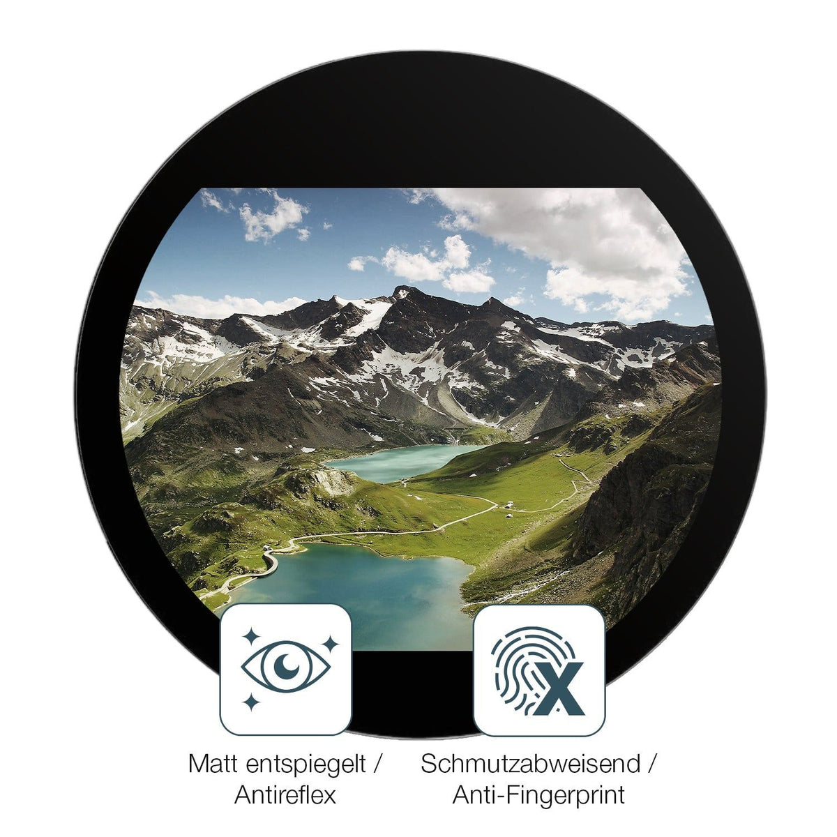 2x 9H Schutzfolie matt für Waveshare ESP32-S3 1.85 Zoll Panzerfolie