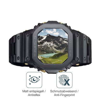 2x 9H Schutzfolie matt für Casio W-216H-1AV Eckig Panzerfolie