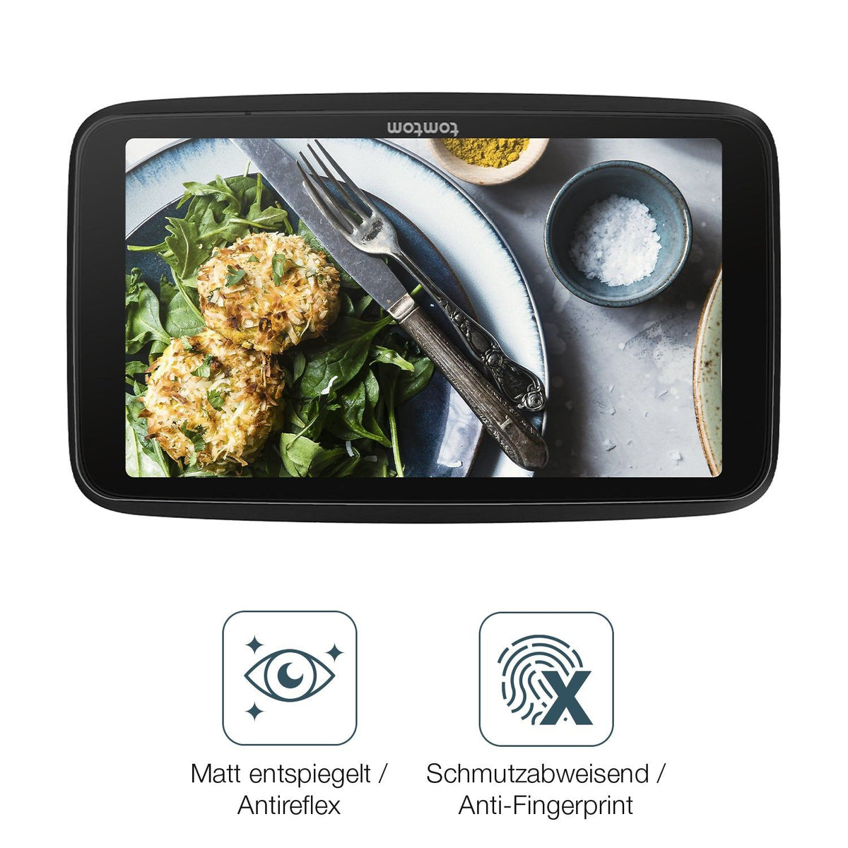 2x 9H Schutzfolie matt für TomTom Go Superior 6 Zoll Panzerfolie