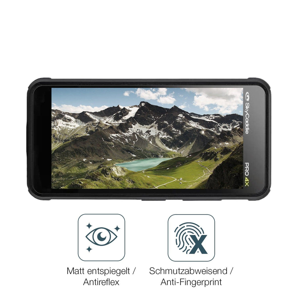 2x 9H Schutzfolie matt für SkyCaddie Pro 4X Panzerfolie