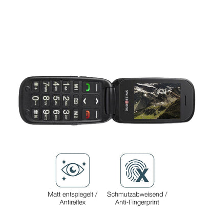 2x 9H Schutzfolie matt für Swisstone BBM 625 Panzerfolie