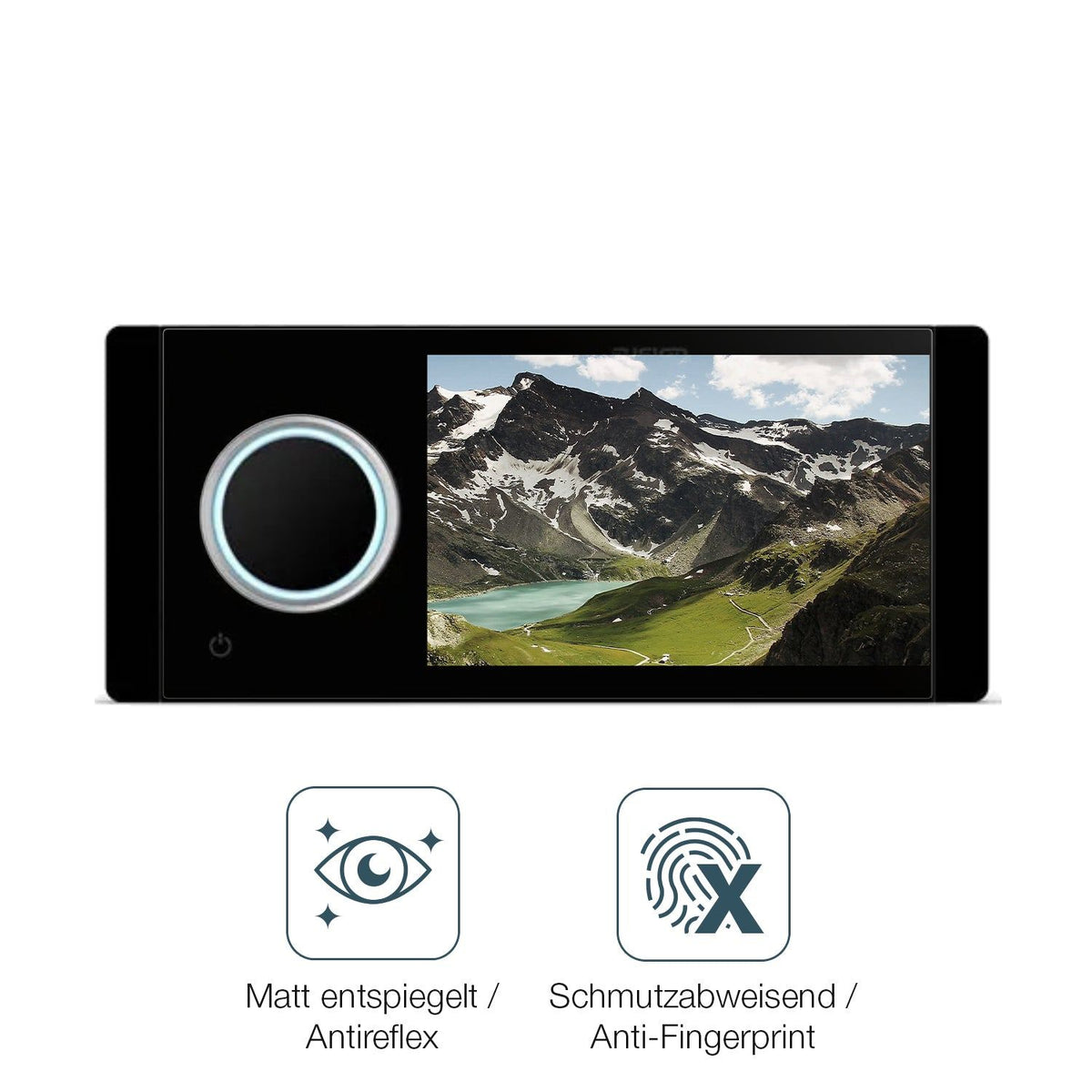 2x 9H Schutzfolie matt für Garmin Fusion Apollo MS-RA800 Panzerfolie
