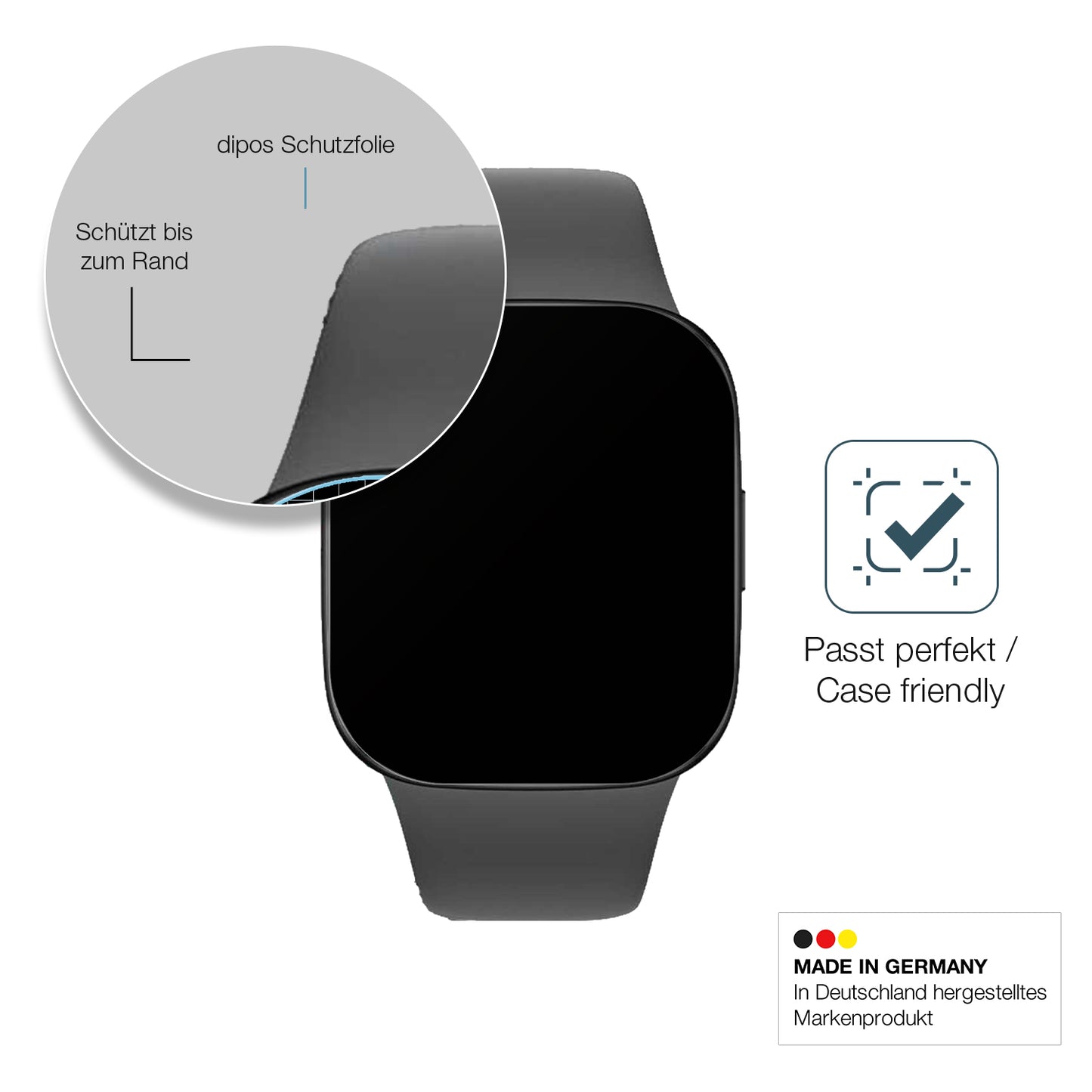 2x 9H Schutzfolie matt für Xiaomi Redmi Watch 3 Panzerfolie