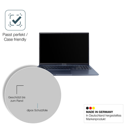 2x 9H Schutzfolie matt für Asus Vivobook 15 Panzerfolie