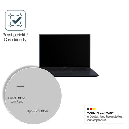 2x 9H Schutzfolie matt für Asus Vivobook 18 M1807 Panzerfolie