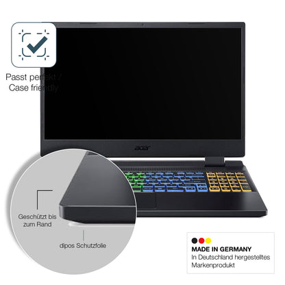 2x 9H Schutzfolie matt für Acer Nitro 5 AN515-58 Panzerfolie