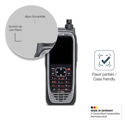 2x 9H Schutzfolie matt für Icom IC-A25NE Panzerfolie