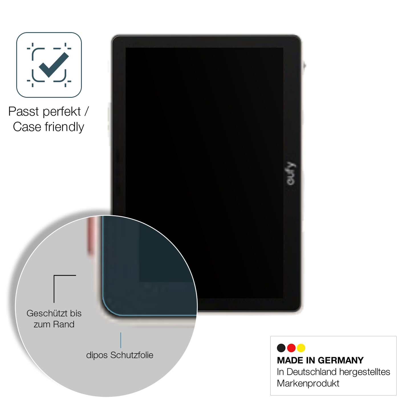 2x 9H Schutzfolie matt für Eufy Smartdisplay E10 Panzerfolie