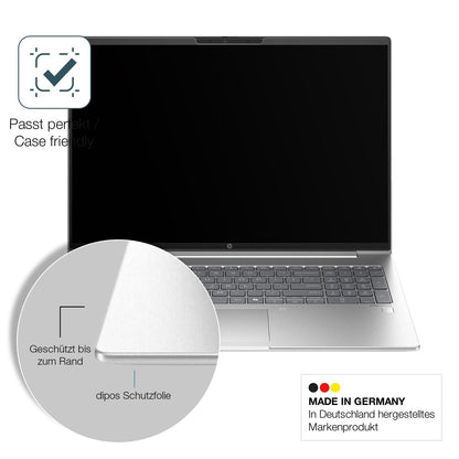 2x 9H Schutzfolie matt für HP ProBook 460 G11 16 Zoll Panzerfolie