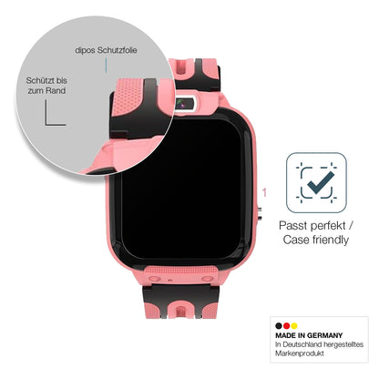2x 9H Schutzfolie matt für Clleylise Kinder Smartwatch Panzerfolie