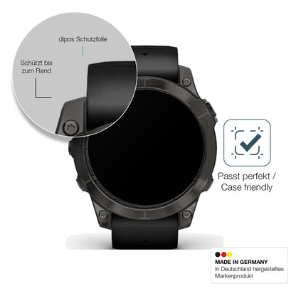 2x 9H Schutzfolie matt für Garmin Fenix 7 Pro 51mm Panzerfolie