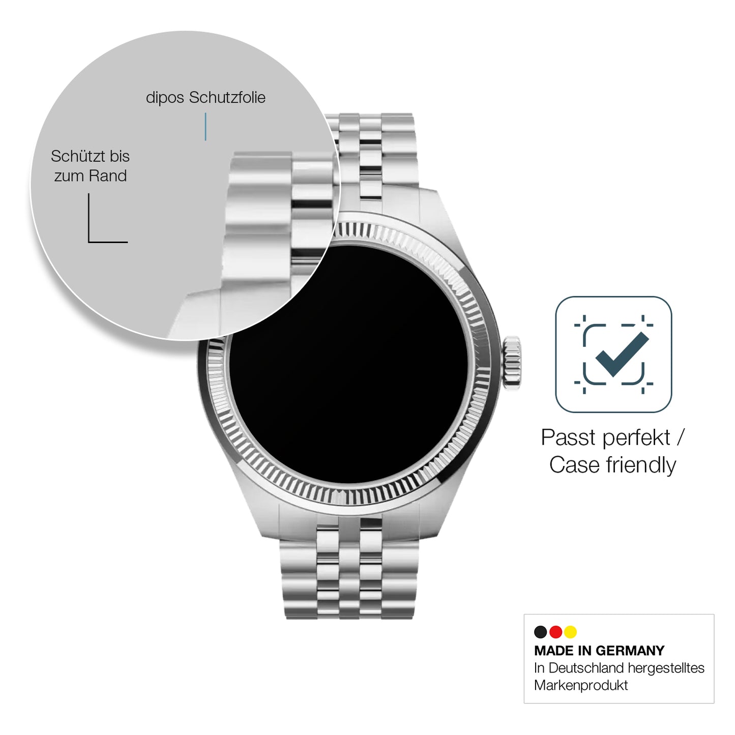 2x 9H Schutzfolie matt für Withings ScanWatch Nova Brilliant Panzerfolie