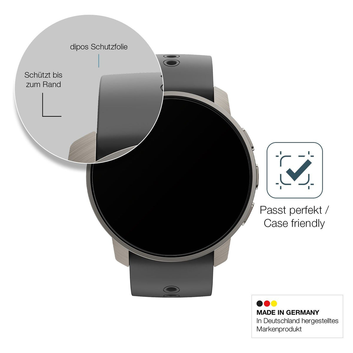 2x 9H Schutzfolie matt für Suunto Peak Pro Panzerfolie
