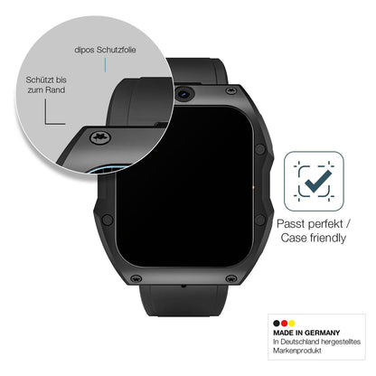 2x 9H Schutzfolie matt für Rogbid Model X Smartwatch Panzerfolie