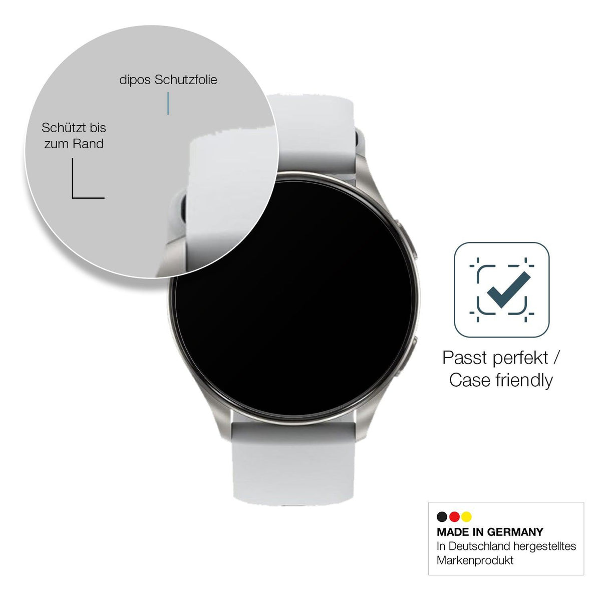 2x 9H Schutzfolie matt für Baolubao W60 Smartwatch Panzerfolie