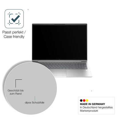 2x 9H Schutzfolie matt für HP Elitebook 665 G11 Panzerfolie