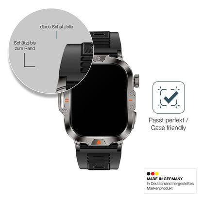 2x 9H Schutzfolie matt für VicBou 2.01 Zoll Smartwatch Panzerfolie