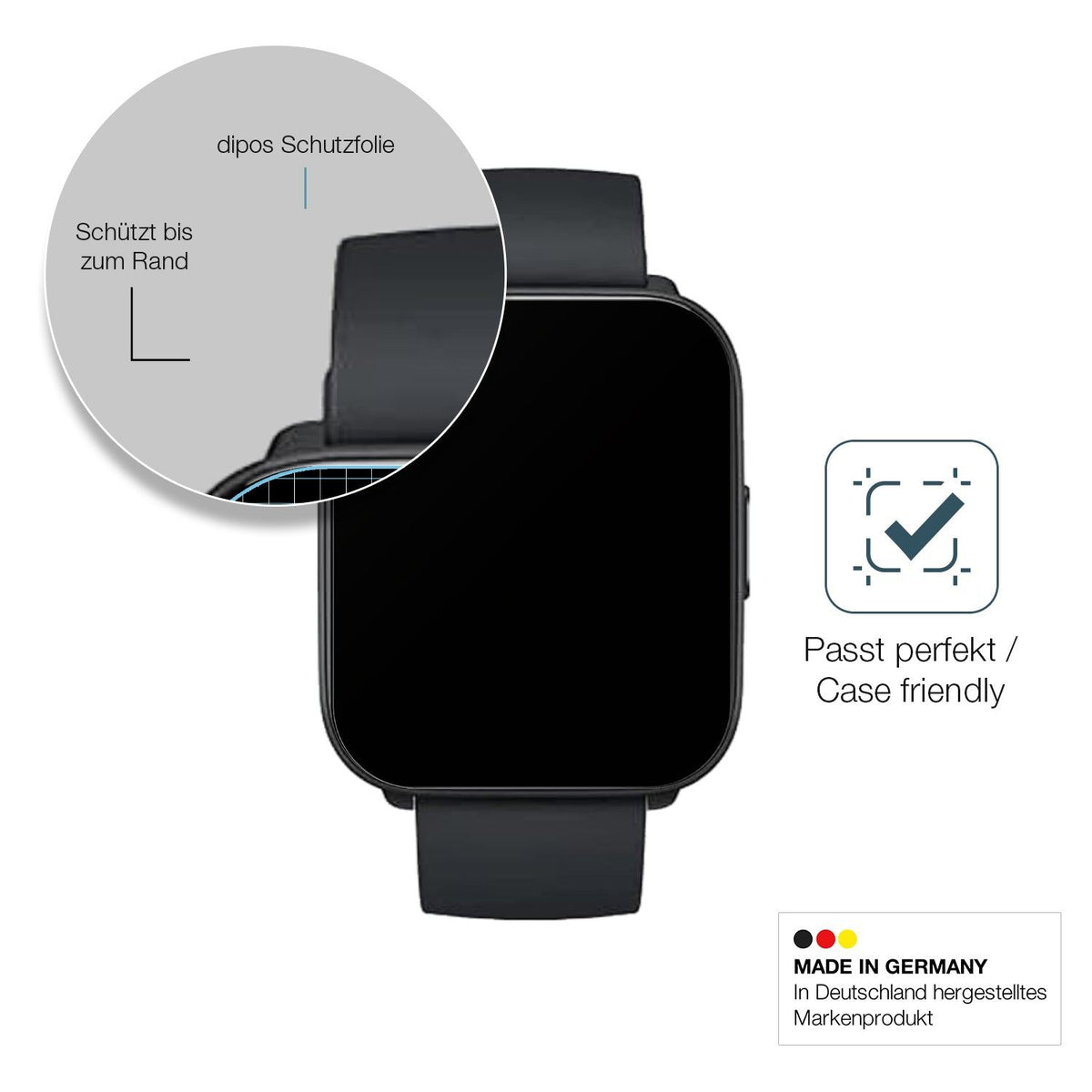2x 9H Schutzfolie matt für Xiaomi Mibro Watch C2 Panzerfolie