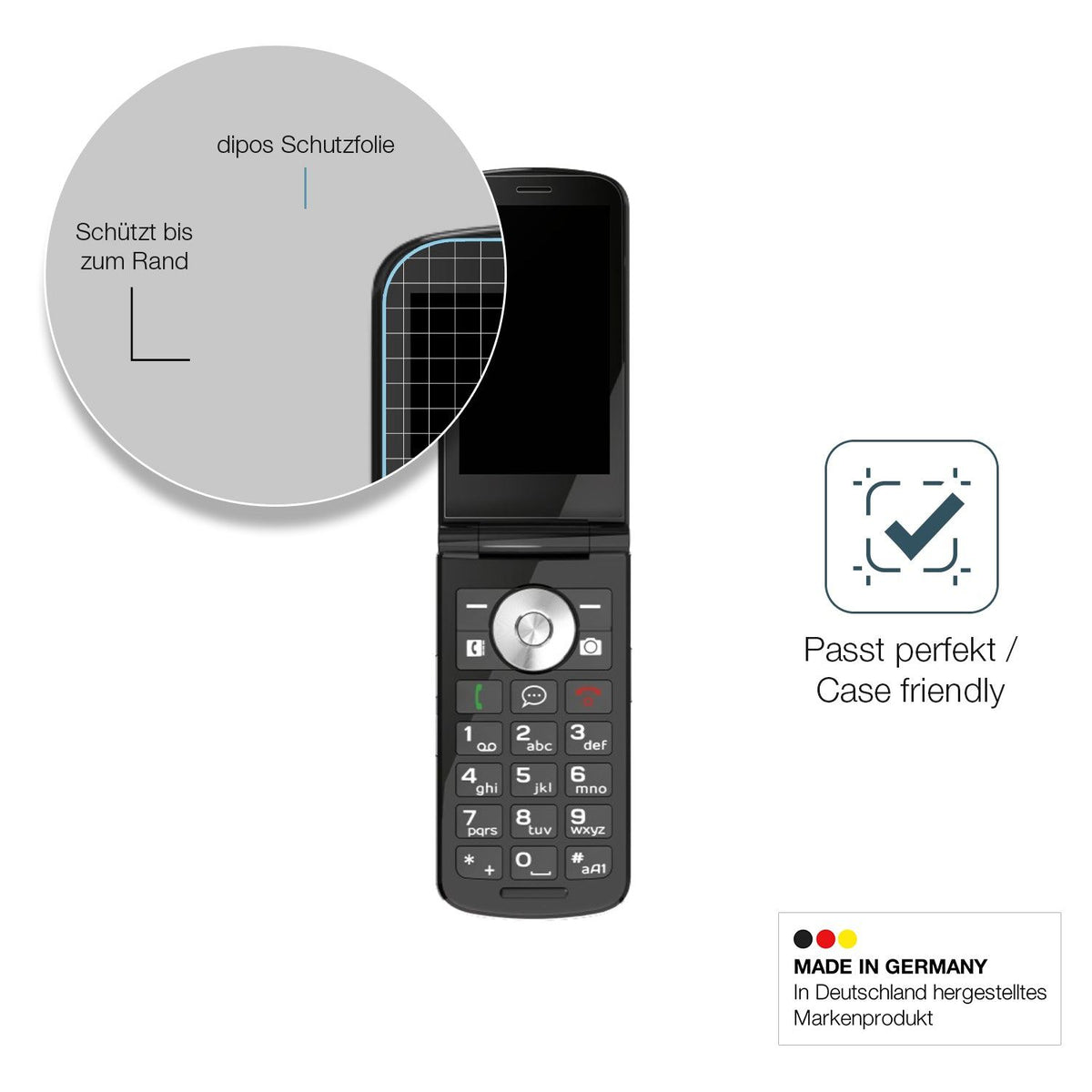2x 9H Schutzfolie matt für Emporia TOUCHSMART 4G Panzerfolie