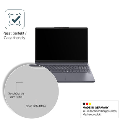 2x 9H Schutzfolie matt für Lenovo IdeaPad Slim 3x Panzerfolie