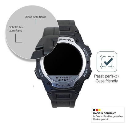 2x 9H Schutzfolie matt für Casio W-756 Panzerfolie