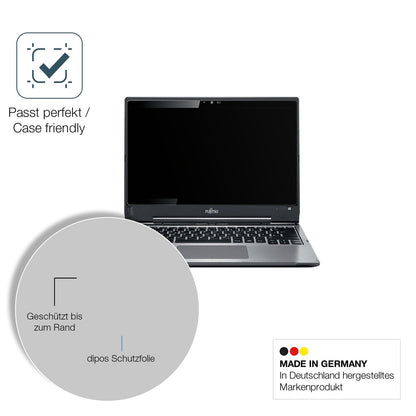 2x 9H Schutzfolie matt für Fujitsu Lifebook T936 Panzerfolie