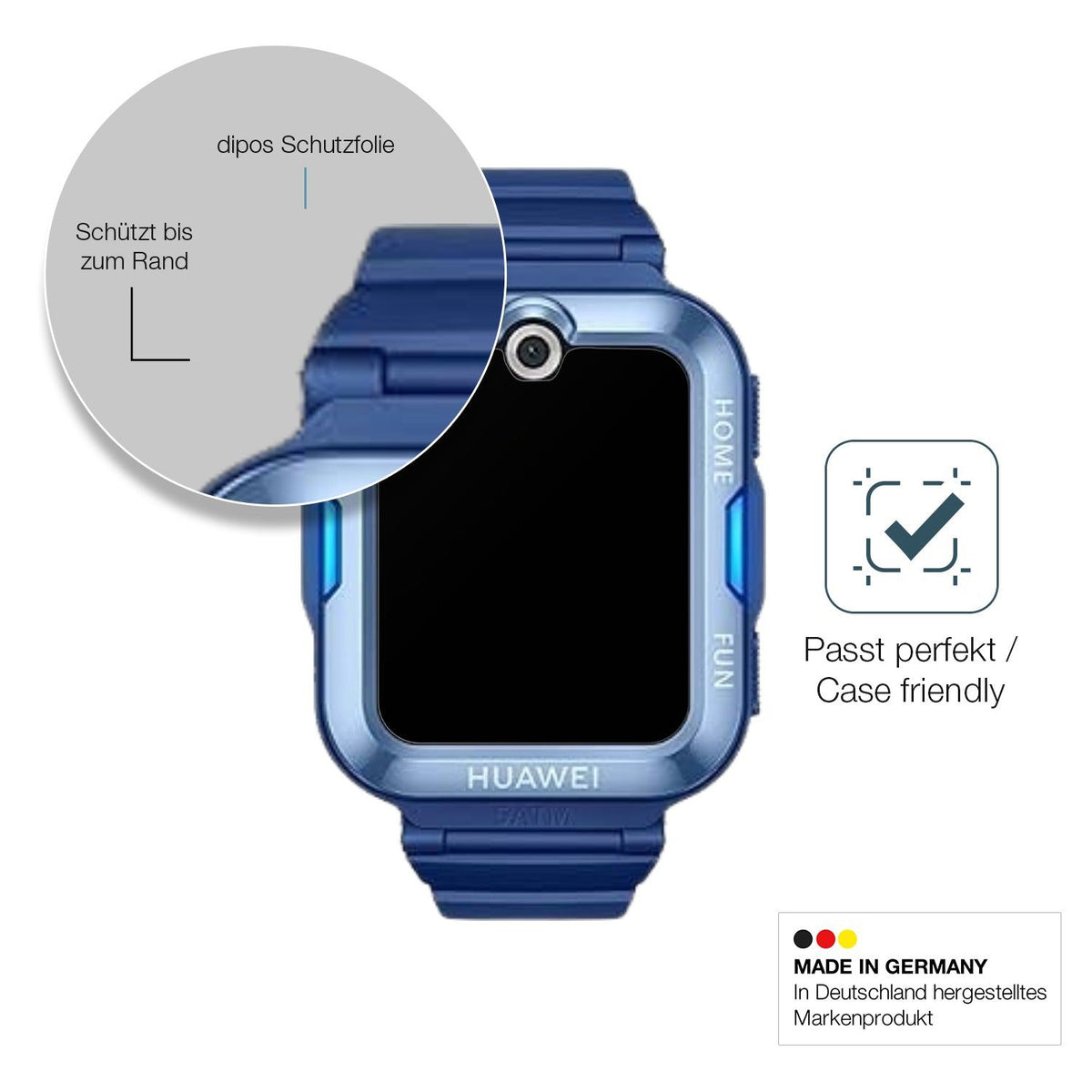 2x 9H Schutzfolie matt für Huawei Kids Watch 5 Lite Panzerfolie
