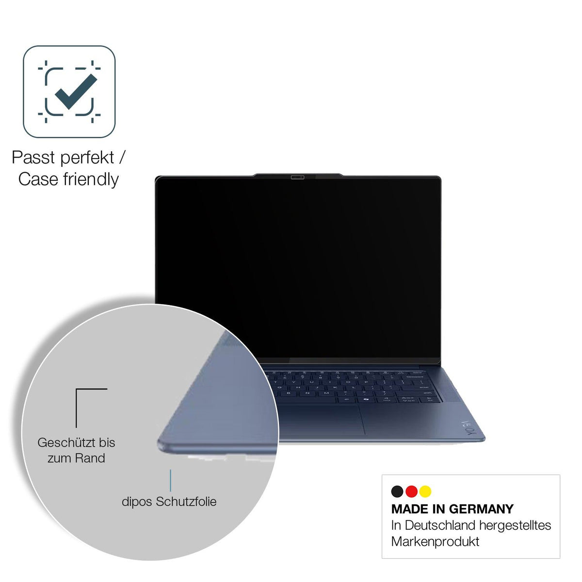 2x 9H Schutzfolie matt für Lenovo Yoga Slim 7 14Q8X9 Panzerfolie