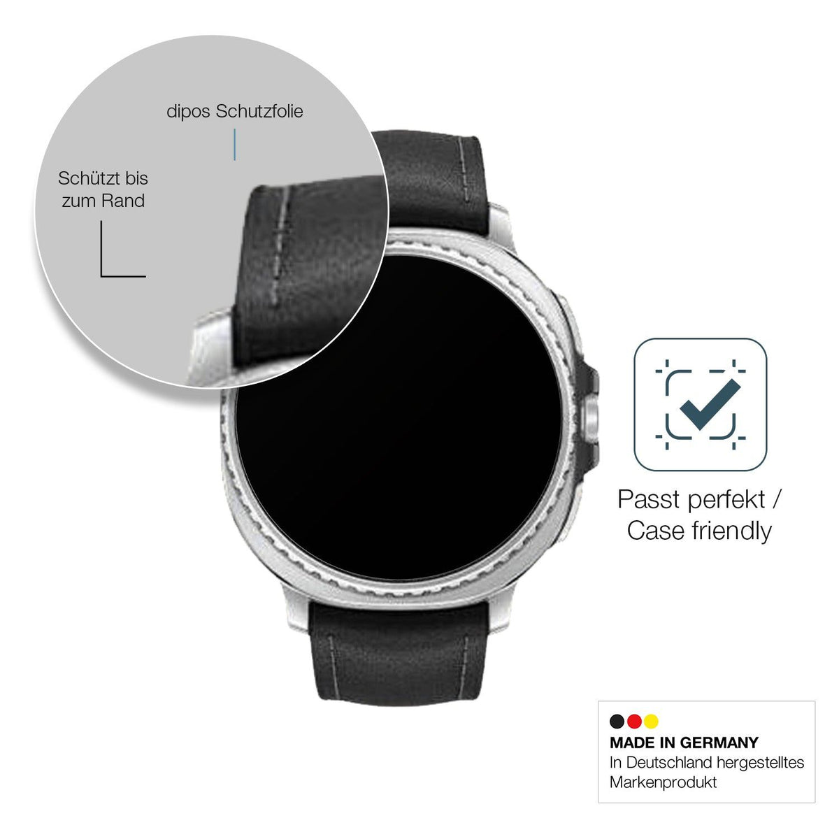 2x 9H Schutzfolie matt für Samsung Galaxy Watch8 Classic 46mm Panzerfolie