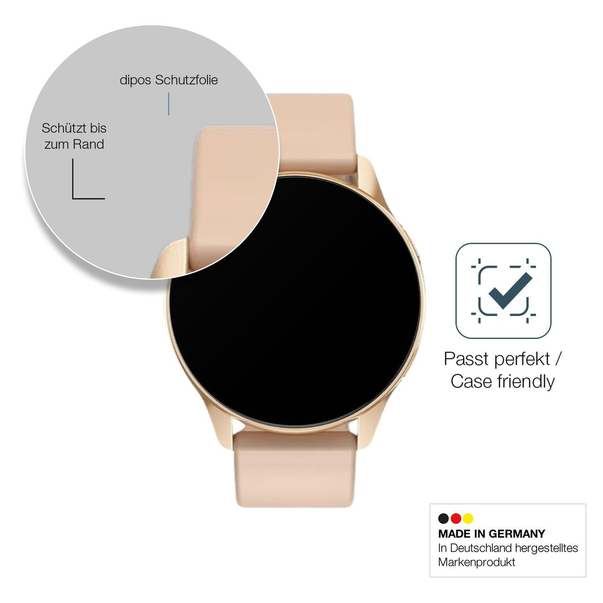 2x 9H Schutzfolie matt für AngLink 1.69 Zoll Smartwatch Panzerfolie
