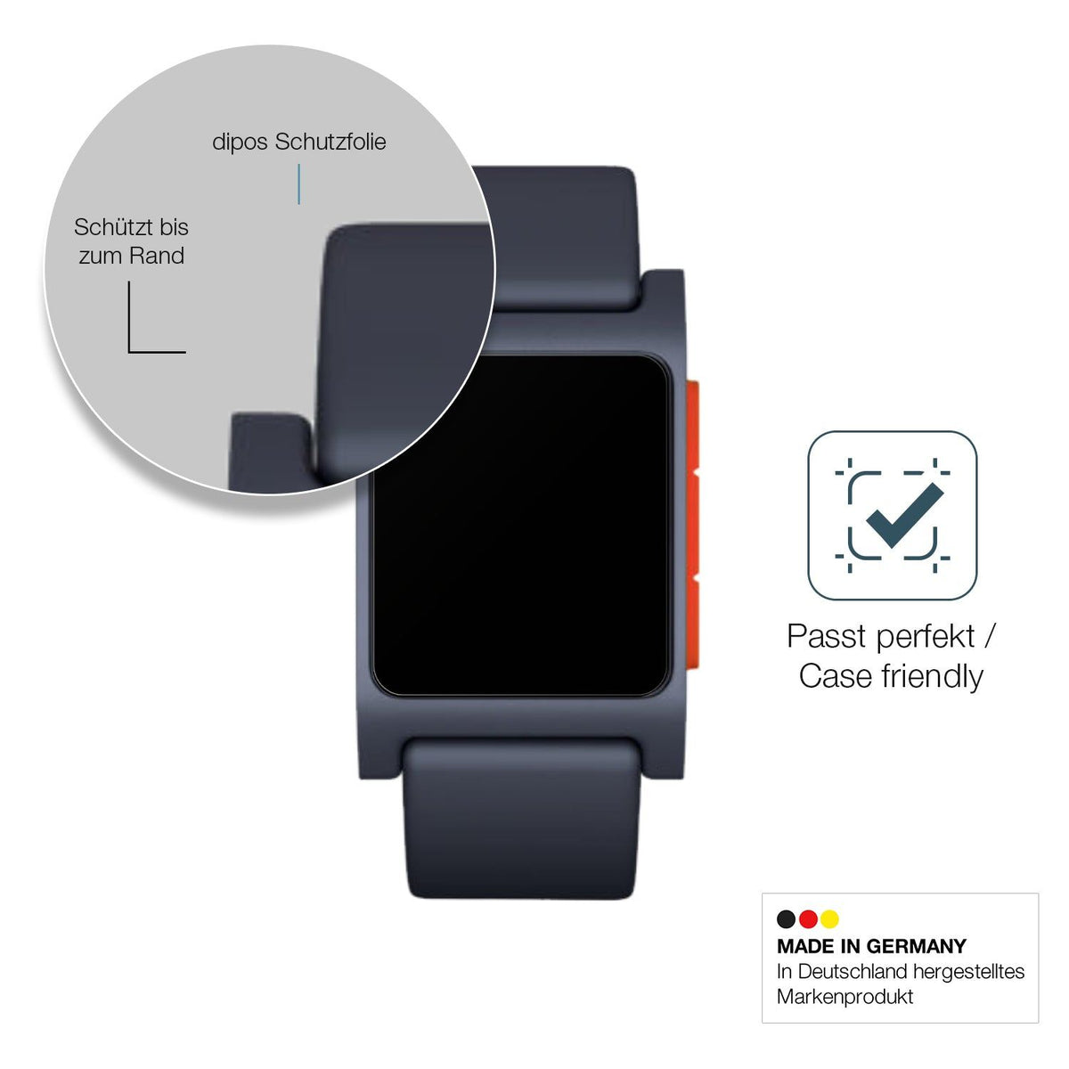 2x 9H Schutzfolie matt für Pebble 2 Panzerfolie