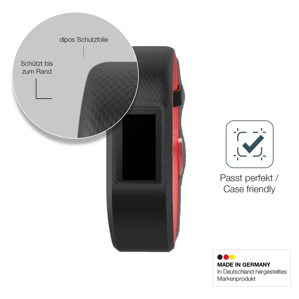 2x 9H Schutzfolie matt für Garmin Vivosport Panzerfolie