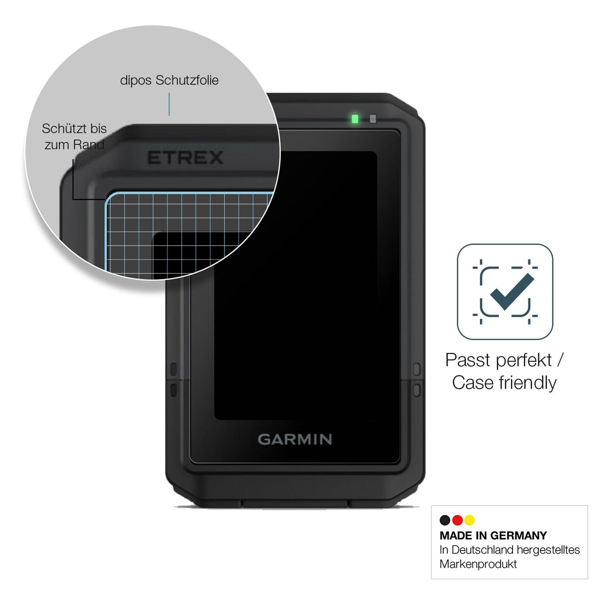 2x 9H Schutzfolie matt für Garmin eTrex Touch 2025 Panzerfolie