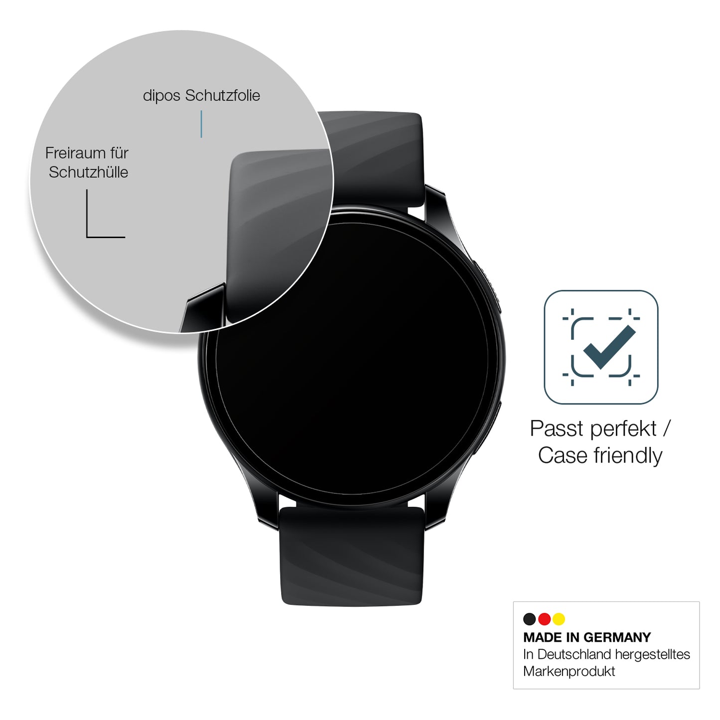 2x 9H Schutzfolie matt für OnePlus Nord Smartwatch Panzerfolie