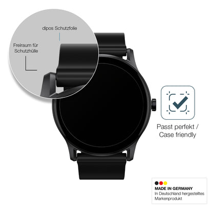 2x 9H Schutzfolie matt für Haylou GS Smartwatch Panzerfolie