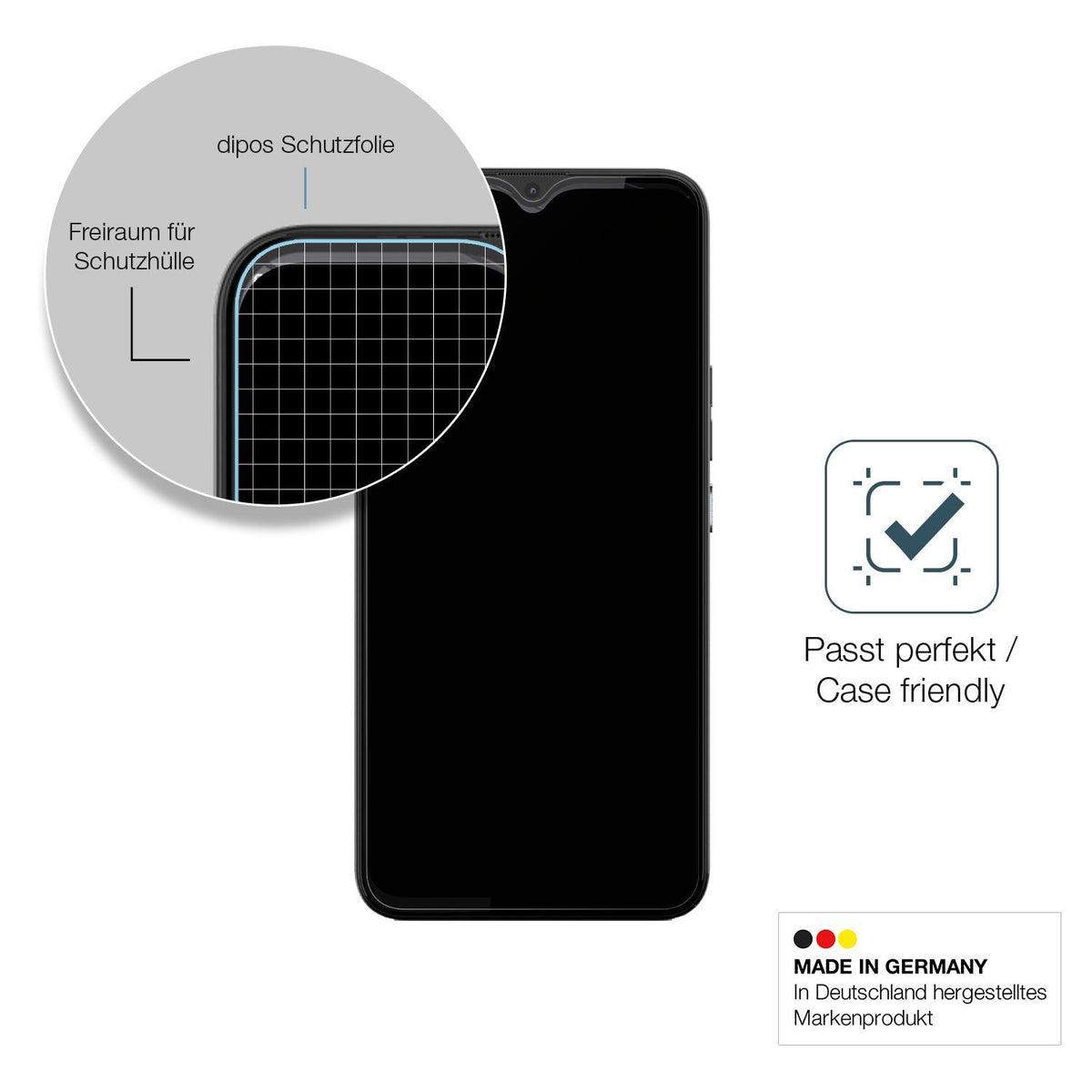 2x 9H Schutzfolie matt für Gigaset GS5 Lite Panzerfolie