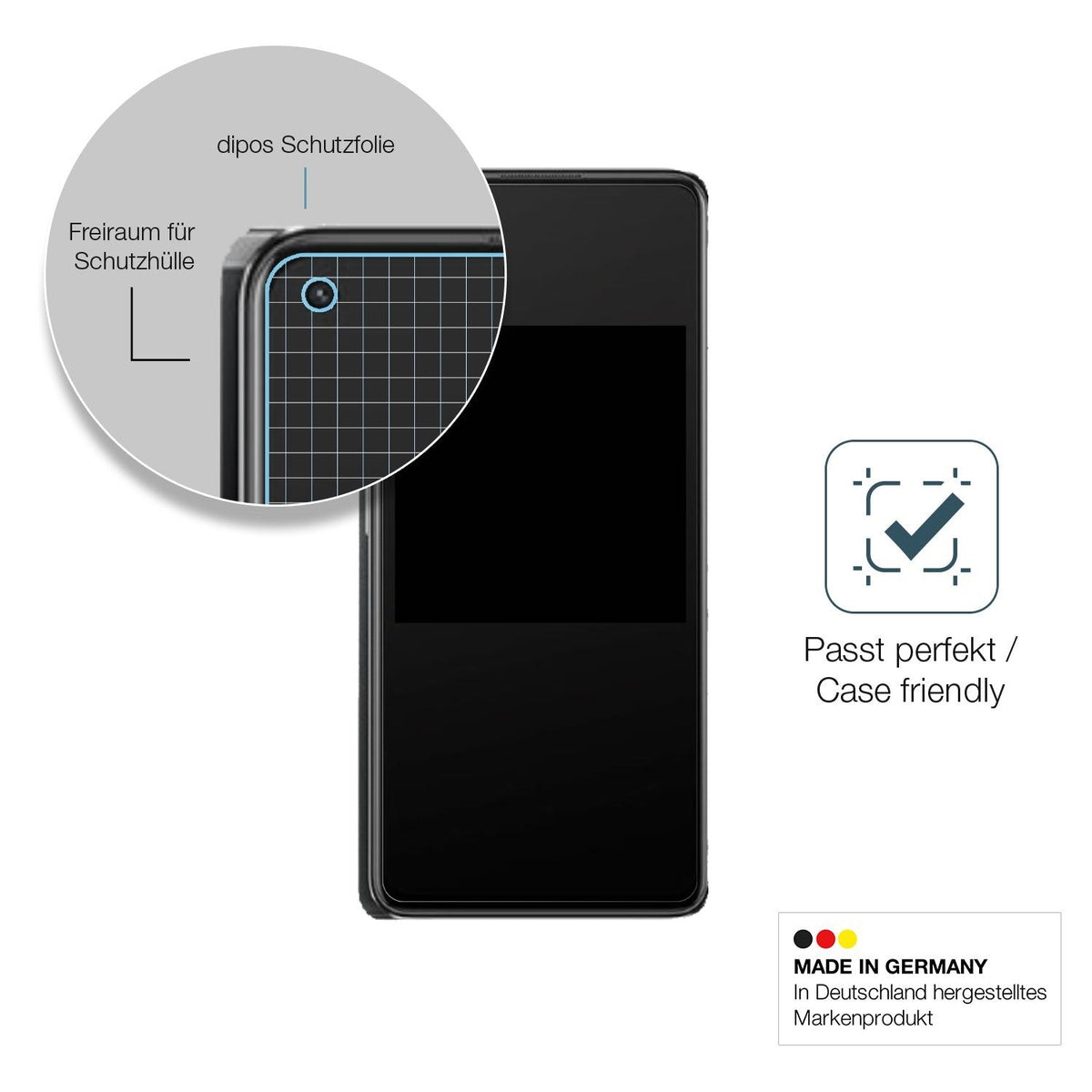 1x 9H Schutzfolie matt für Oppo K10 Pro Panzerfolie