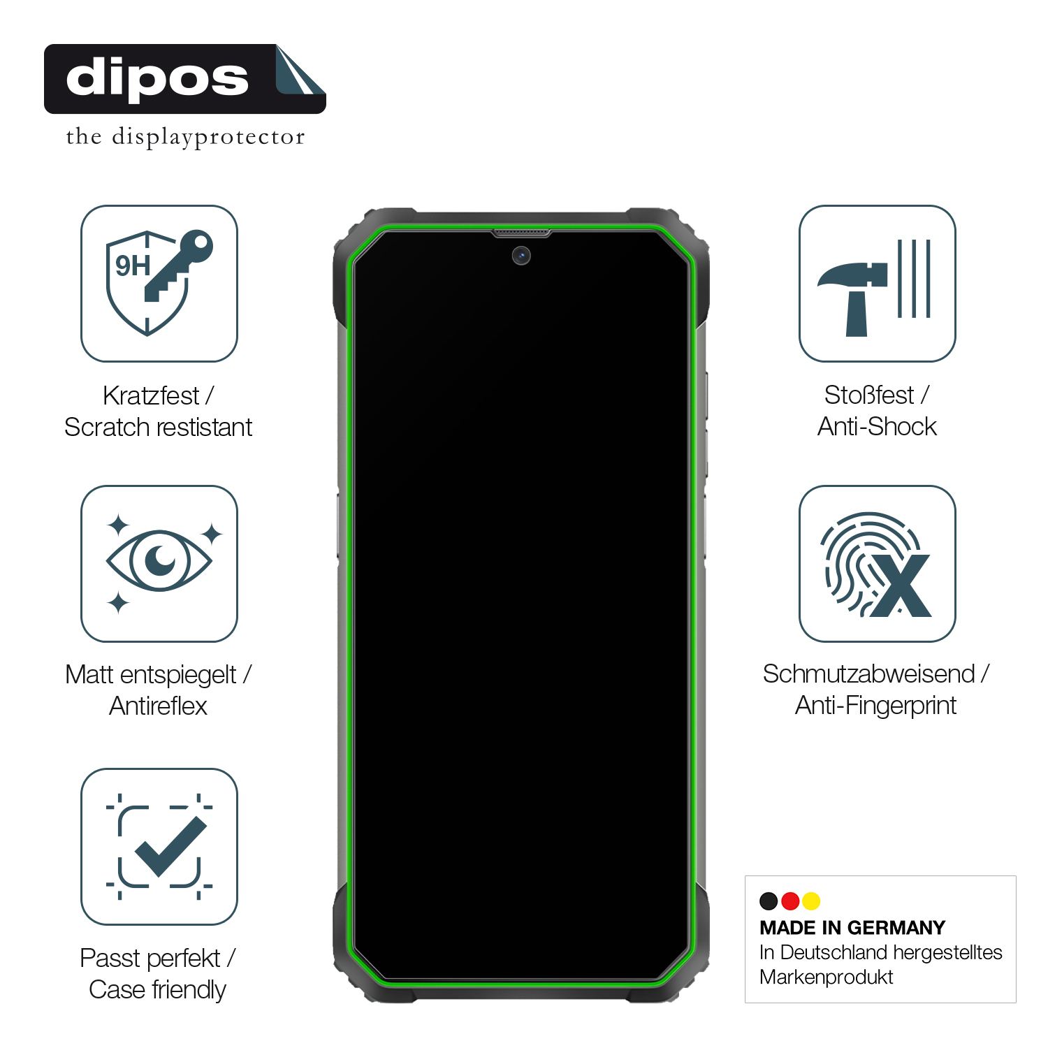 Displayschutz hergestellt in Deutschland, höchste Qualität made in Germany