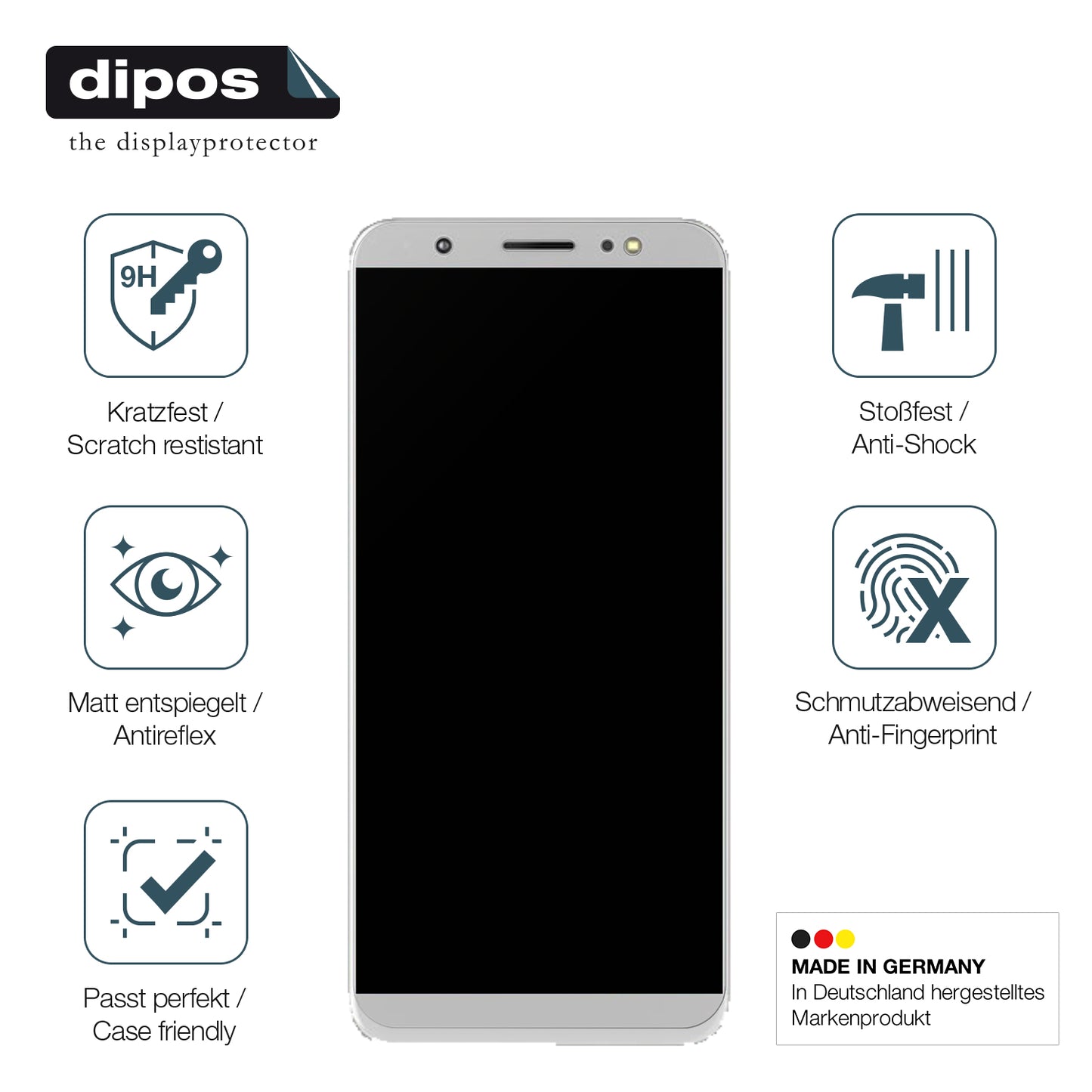 Displayschutz hergestellt in Deutschland, höchste Qualität made in Germany