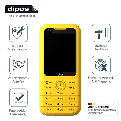 2x 9H Schutzfolie matt für Jio Phone Prima Panzerfolie