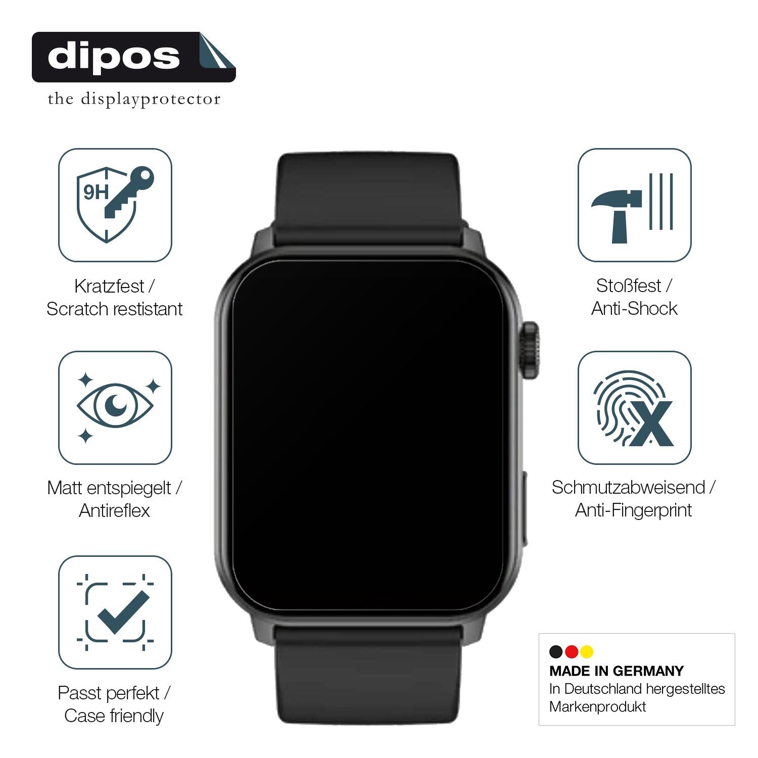 Displayschutz hergestellt in Deutschland, höchste Qualität made in Germany