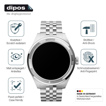 2x 9H Schutzfolie matt für Withings ScanWatch Nova Brilliant Panzerfolie