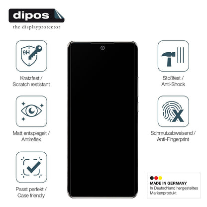 2x 9H Schutzfolie matt für Oppo A2 Pro Panzerfolie