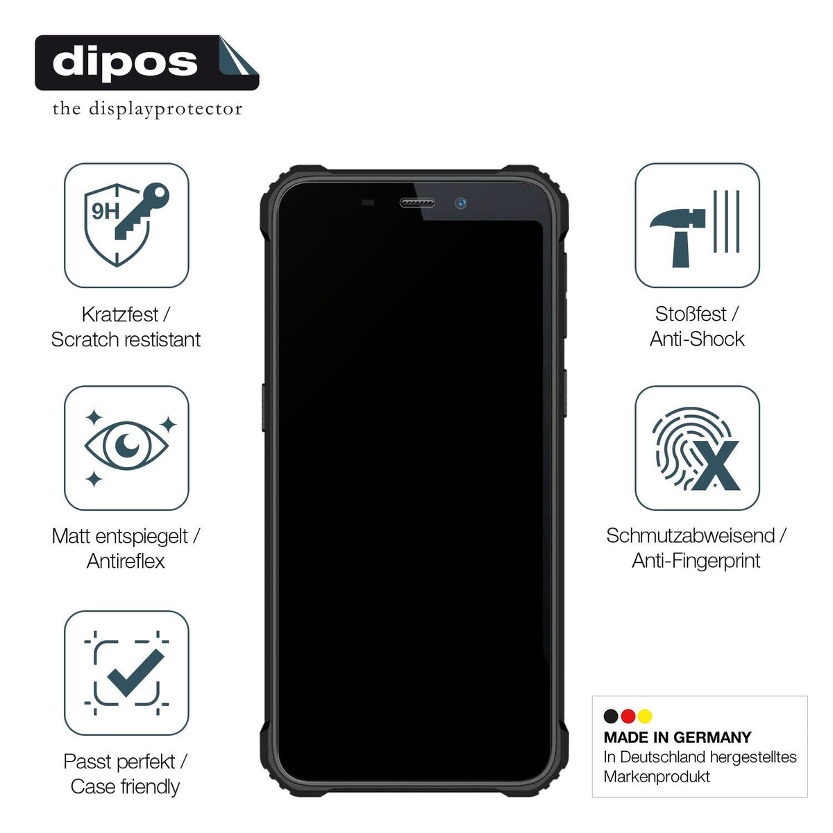 2x 9H Schutzfolie matt für Oukitel WP20 Pro Panzerfolie