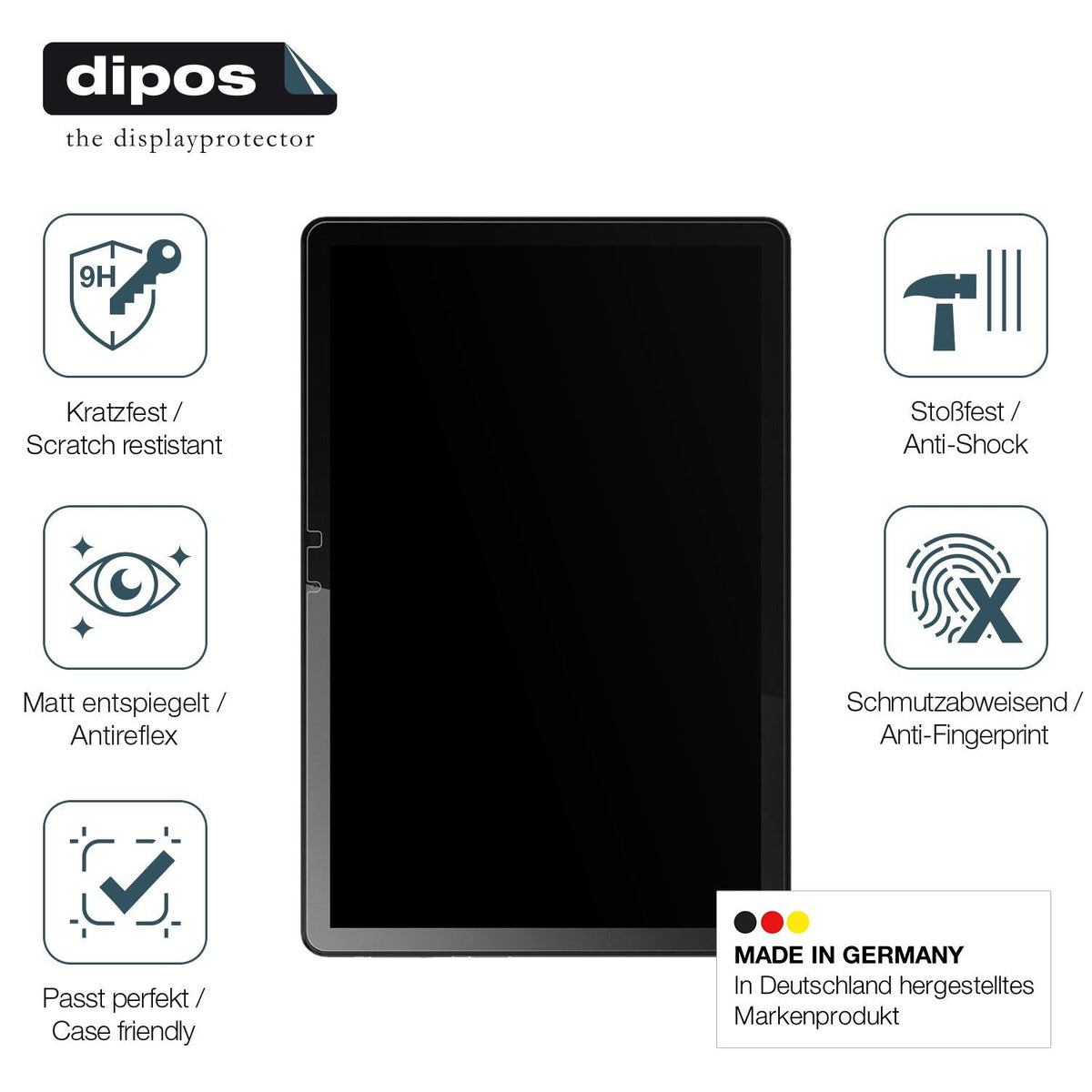 2x 9H Schutzfolie matt für Lenovo Tab M10 3. Generation Panzerfolie