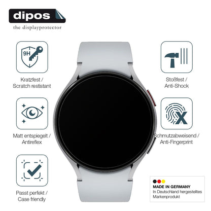2x 9H Schutzfolie matt für Samsung Galaxy Watch 6 44mm Panzerfolie